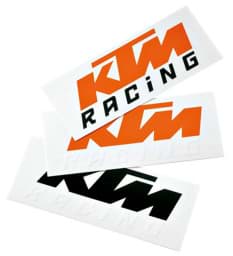 Bild von KTM - Logo Sticker (Black / White) One Size